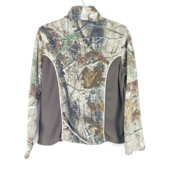 Realtree Camo Pullover Fleece Misses Med 8/10 Brown - Picture 3 of 7